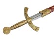 画像3: DENIX デニックス 4163/L ナイトテンプラー ソード ゴールド 十字軍 模造刀 レプリカ 剣 刀 ロング 騎士テンプラー (3)