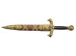 画像1: DENIX デニックス 4139/L アーサー王 ダガー ザ エクスキャリバー ゴールド 模造刀 レプリカ 剣 (1)