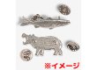 画像2: ピンバッジ ヒツジ 447 ひつじ 羊 sheep ピンズ バッチ スズ シルバー ピューター ブローチ バッジ バッヂ (2)