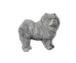 画像1: ピンバッジ チャウ 464 Chow Chow チャウ チャウ 犬 ピンズ バッチ スズ シルバー ピューター ブローチ バッジ バッヂ (1)