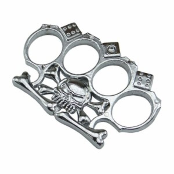 画像2: サイコロ髑髏 ナックル 【ブラック】【シルバー】 (2)