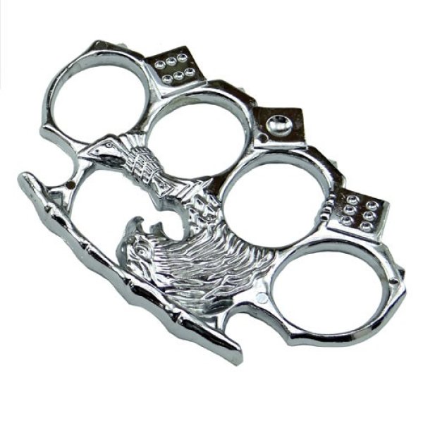 画像2: サイコロ鷹 ナックル【ブラック】【シルバー】 (2)