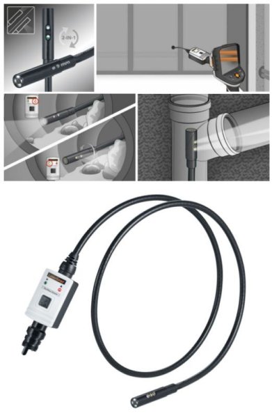 画像5: Laserliner ファイバースコープ 工業用内視鏡 ビデオフレックスG4DUO VIDEOFLEX G4 DUO スコープ 3.5インチ 防水 ケーブル 内視鏡 (5)