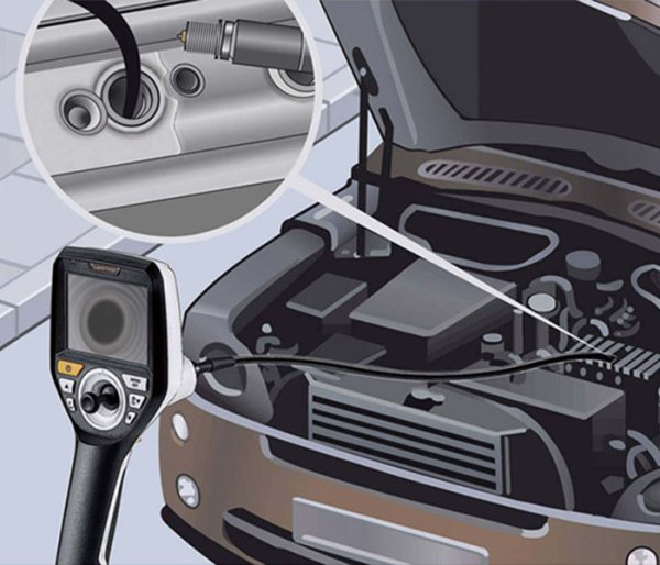 画像7: Laserliner ファイバースコープ 先端可動式 工業用内視鏡 ビデオインスペクター3D(2m) 4倍ズーム 完全防水 ケーブル (7)