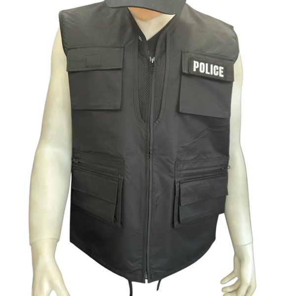 画像1: 超レア品　秘匿性捜査ガサベスト【POLICEワッペン】 (1)