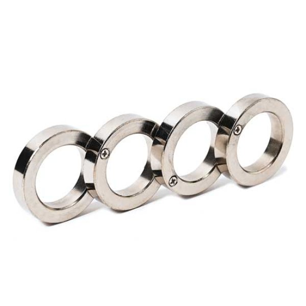 画像1: ステンレス製 　4連ナックル  (1)