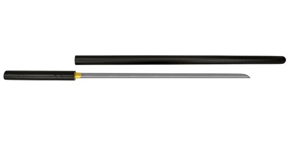 画像1: 尾形刀剣 ZT-12/S 座頭市仕込み杖　楕円黒石目鞘 　木箱付　 (1)