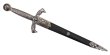 画像1: DENIX デニックス 4208 アーサー王ダガー シルバー/ブラック 40.6cm レプリカ 剣 刀 ソード  (1)